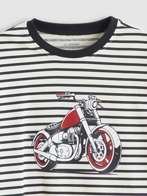 Tişört ANTRASİT ÇİZGİLİ