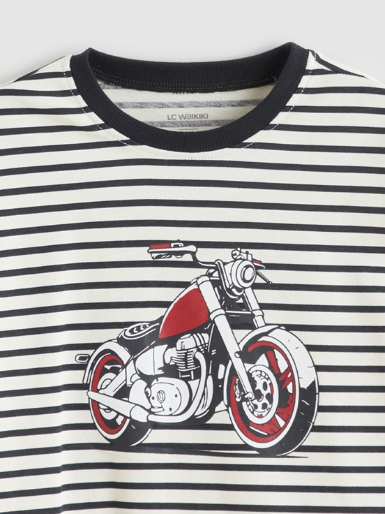 Tişört ANTRASİT ÇİZGİLİ