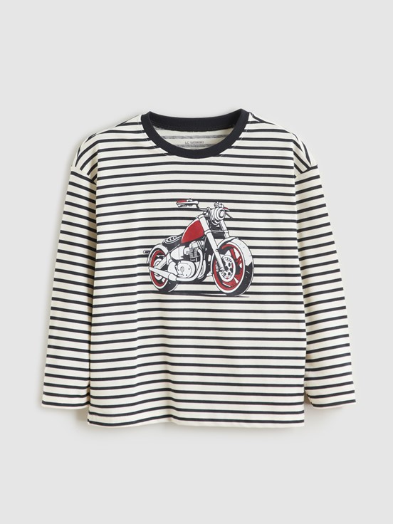 Tişört ANTRASİT ÇİZGİLİ