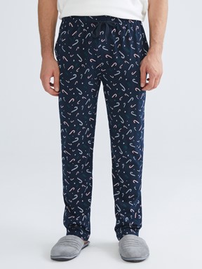 Pijama Alt LACİVERT BASKILI