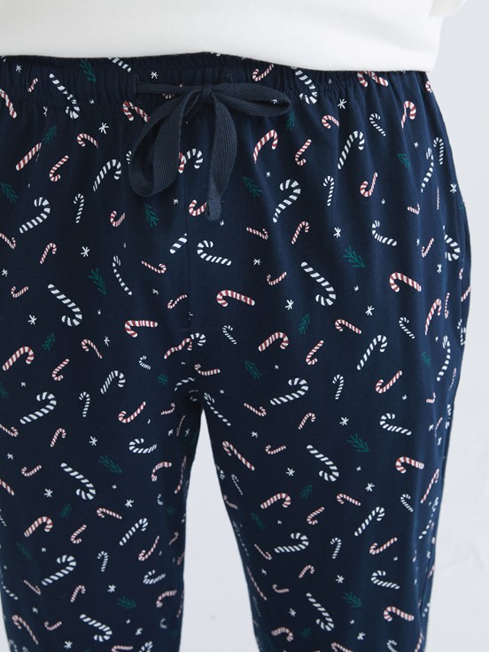 Pijama Alt LACİVERT BASKILI