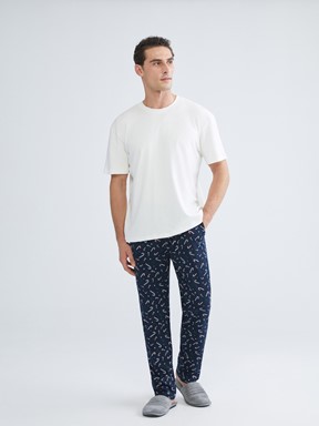 Pijama Alt LACİVERT BASKILI