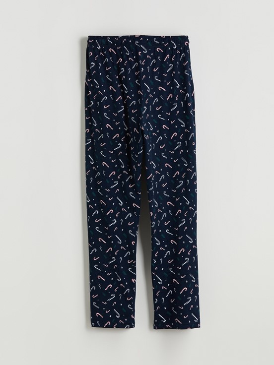 Pijama Alt LACİVERT BASKILI