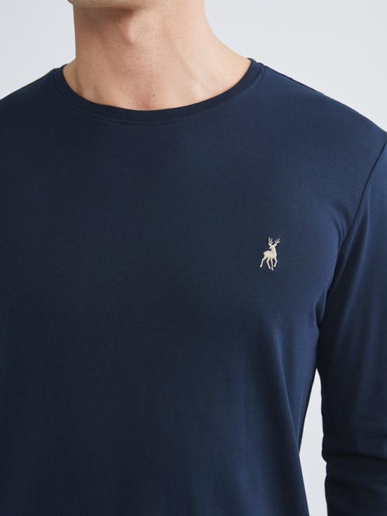 Pijama Takım LACİVERT BASKILI