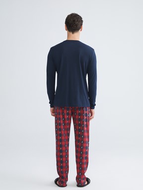 Pijama Takım LACİVERT BASKILI