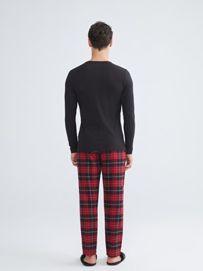 Pijama Takım KIRMIZI BASKILI