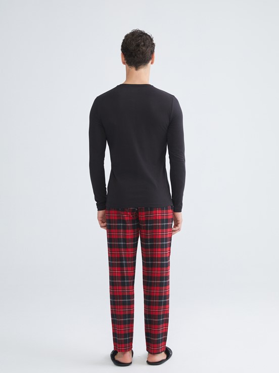 Pijama Takım KIRMIZI BASKILI