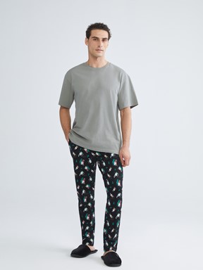 Pijama Alt SİYAH BASKILI