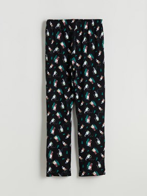 Pijama Alt SİYAH BASKILI