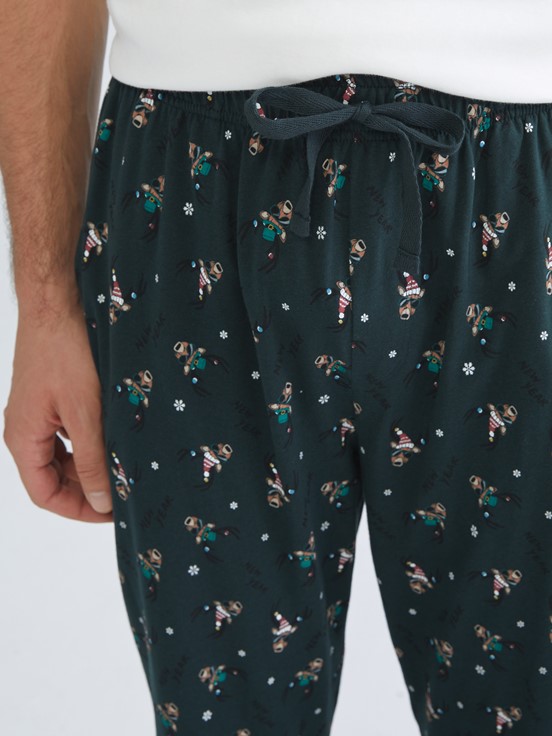 Pijama Alt YEŞİL BASKILI