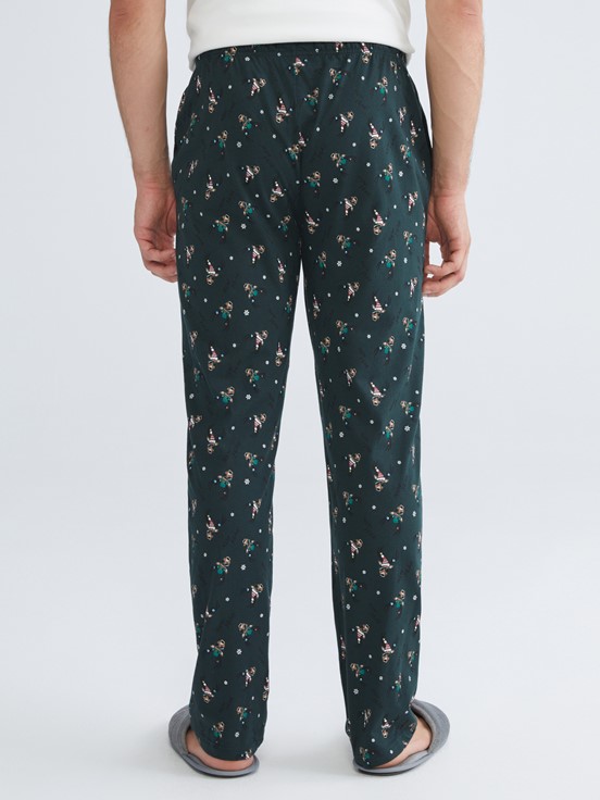 Pijama Alt YEŞİL BASKILI