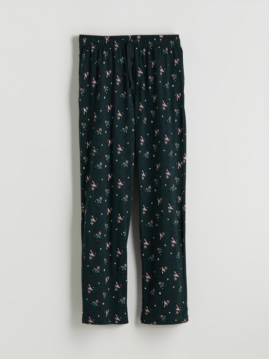 Pijama Alt YEŞİL BASKILI