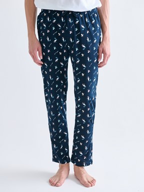 Pijama Alt LACİVERT BASKILI