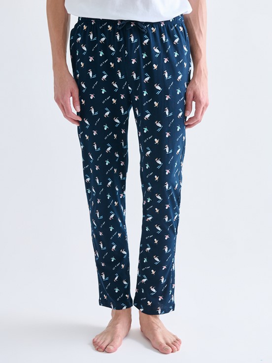 Pijama Alt LACİVERT BASKILI