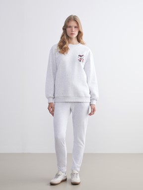 Sweatshirt AÇIK GRİ MELANJ