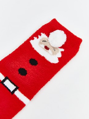 Ev Çorabı CANLI KIRMIZI