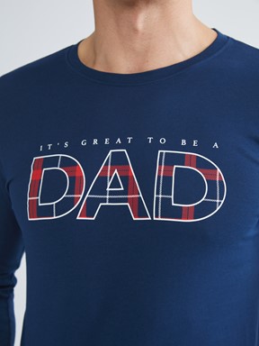 Pijama Takım LACİVERT BASKILI