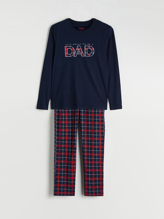 Pijama Takım LACİVERT BASKILI