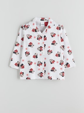 Pijama Takım BEYAZ BASKILI