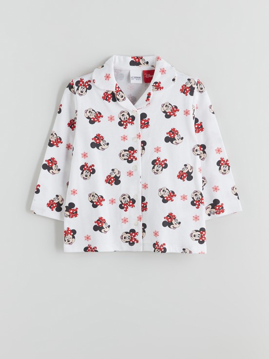 Pijama Takım BEYAZ BASKILI