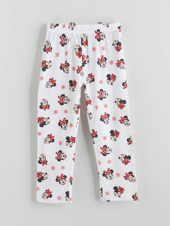 Pijama Takım BEYAZ BASKILI