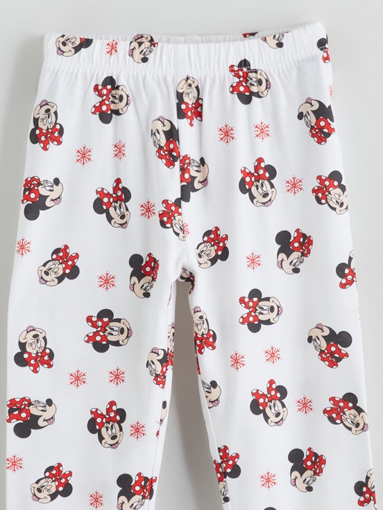 Pijama Takım BEYAZ BASKILI