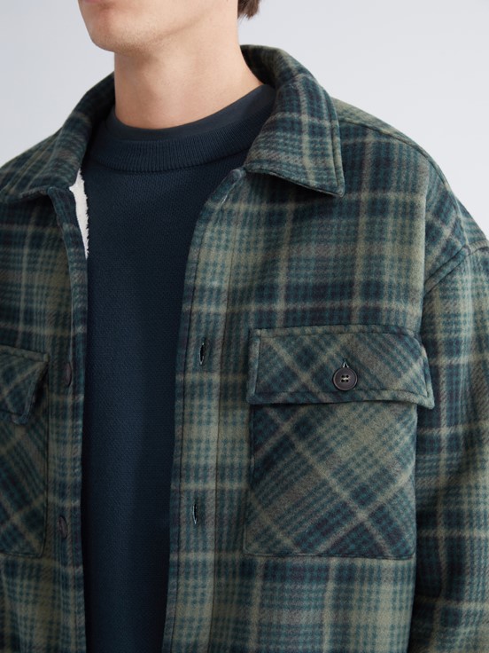 Gömlek Ceket YEŞİL EKOSELİ