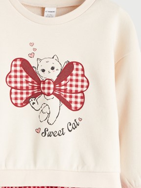 Sweatshirt KREM RENGİ