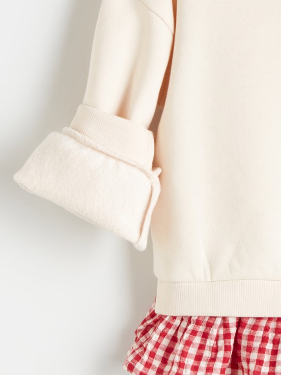 Sweatshirt KREM RENGİ