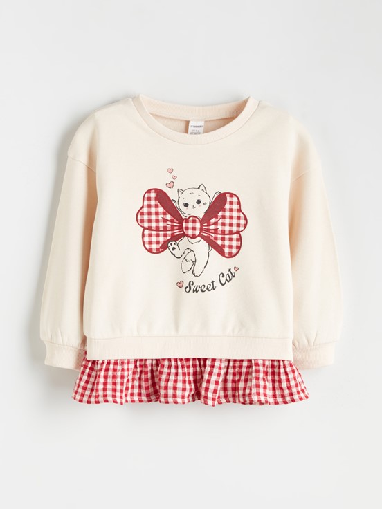 Sweatshirt KREM RENGİ