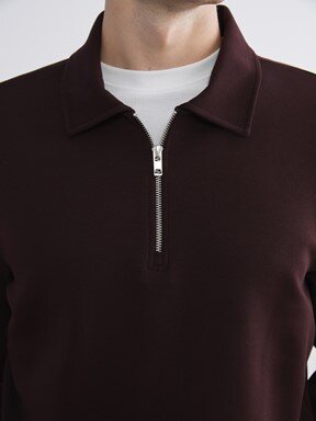 Sweatshirt KOYU KAHVERENGİ