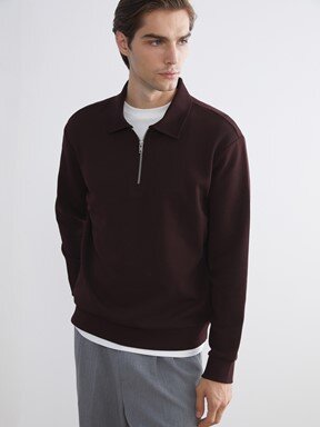 Sweatshirt KOYU KAHVERENGİ