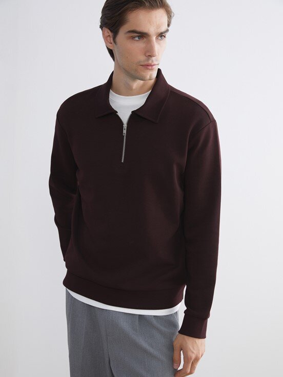 Sweatshirt KOYU KAHVERENGİ