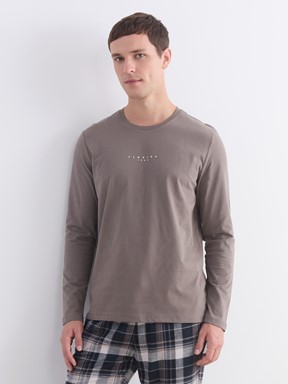 Pijama Takım LACİVERT EKOSELİ