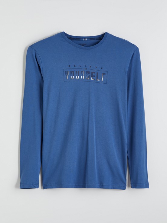 Pijama Takım LACİVERT BASKILI