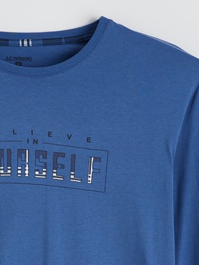 Pijama Takım LACİVERT BASKILI