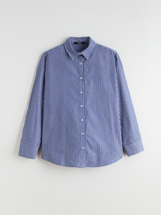 Gömlek LACİVERT ÇİZGİLİ