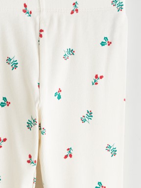 Pijama Takım BEJ BASKILI