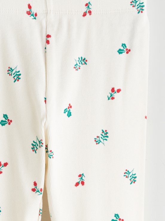 Pijama Takım BEJ BASKILI