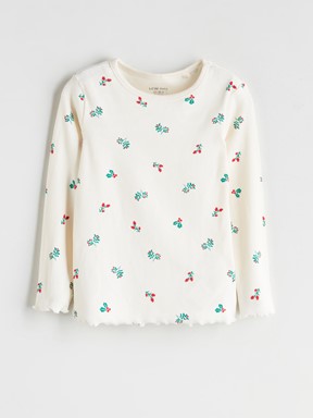 Pijama Takım BEJ BASKILI