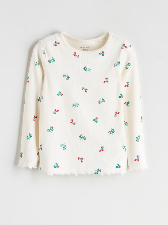 Pijama Takım BEJ BASKILI