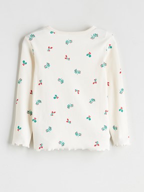 Pijama Takım BEJ BASKILI