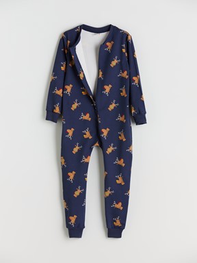 Tulum LACİVERT BASKILI