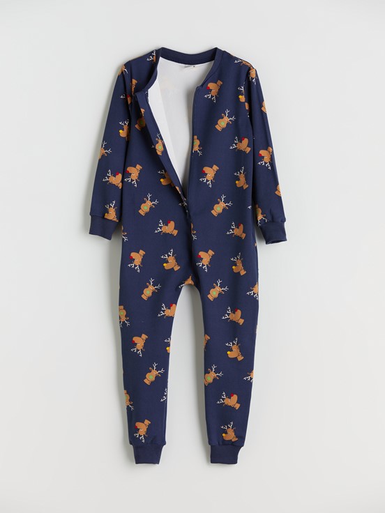 Tulum LACİVERT BASKILI