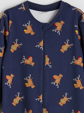 Tulum LACİVERT BASKILI