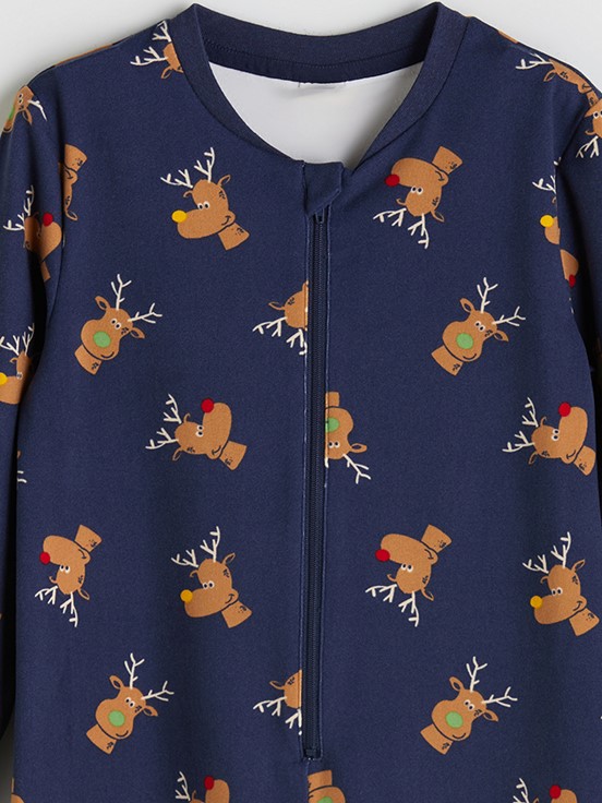 Tulum LACİVERT BASKILI