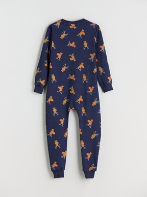 Tulum LACİVERT BASKILI