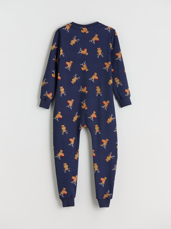 Tulum LACİVERT BASKILI