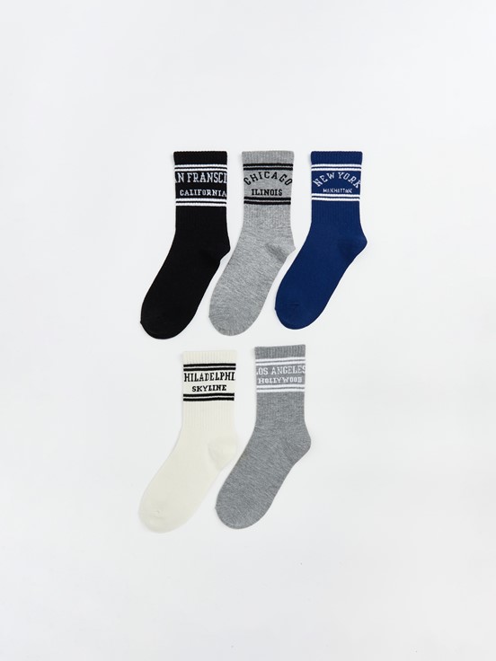 Soket Çorap KARIŞIK RENK İPLİĞİ BOYALI