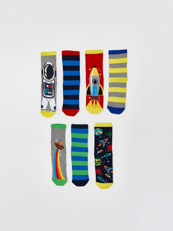 Soket Çorap KARIŞIK RENK İPLİĞİ BOYALI